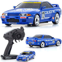 KYOSHO 32618CS MINI-Z AWD MA-020 READYSET CALSONIC SKYLINE GT-R #12 1990 2.4 GHZ RC DRIFT CAR