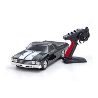 KYOSHO 34419T1 1/10 EP 4WD FAXER MK2 1969 CHEVY SS 396 EL CAMINO RC CAR BLACK BRUSHED READY TO RUN REQUIRES 7.2V - 8.4V NIMH OR 2S LIPO BATTERY