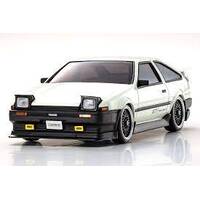 KYOSHO 32623GTV READYSET MINI-Z DRIFT AWD CAR TOYOTA SPRINTER TRUENO GTV AE86 WHITE RTR