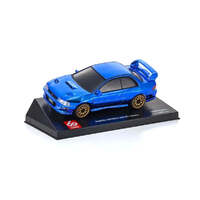 KYOSHO 457CBL SUBARU IMPREZZA 22B-STI VERSION CHROME BLUE 60TH ANNIVERSARY MINI-Z 1/27 SCALE DRIFT CAR BODY SHELL