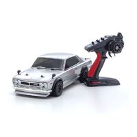 KYOSHO 34425T1 1/10 EP 4WD FAZER MK2 NISSAN SKYLINE 2000GT-R KPGC10 SILVER READY TO RUN REMOTE CONTROL CAR