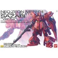 BANDAI 5055457 MG NEO ZEON MSN-04 SAZABI VER.KA 1/100 SCALE PLASTIC MODEL KIT