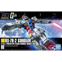 BANDAI 5057403 HGUC RX-78-2 PROTOTYPE CLOSE-COMBAT MOBILE SUIT GANDAM 1/144 SCALE PLASTIC MODEL KIT