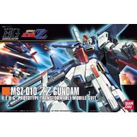 BANDAI 5057954 MSZ-010 ZZ GUNDAM A.E.U.G. PROTOTYPE TRANSFORMABLE MOBILE SUIT 1:144 PLASTIC MODEL KIT