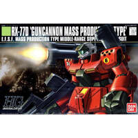 BANDAI 5059157 HGUC GUNCANNON RX-77D  E.F.S.F. MASS PRODUCTION TYPE MIDDLE RANGE SUPPORT MOBILE SUIT 1:144 PLASTIC MODEL KIT