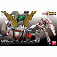 BANDAI 5061620 RG UNICORN GUNDAM 1/144 SCALE PLASTIC MODEL KIT