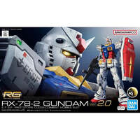 BANDAI 5067155 RG  RX-78-2 GUNDAM VER 2.0 E.F.S.F. PROTOTYPE CLOSE-COMBAT MOBILE SUIT 1/44 SCALE PLASTIC MODEL KIT