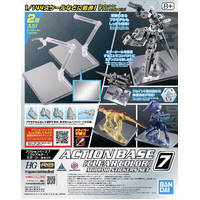 BANDAI ACTION BASE 7 MIRROR STICKERS SET CLEAR COLOUR