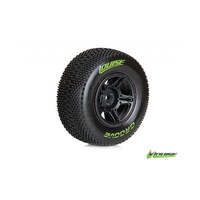 LOUISE L-T3146SBTR SC GROOVE 1:10 SHORT COURSE TYRES ON BLACK RIM TO FIT REAR SLASH , SLASH 4X4 F/R, SCRT10 F/R, BLITZ F/R