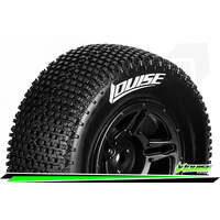 LOUISE L-T3147SBTF SC-TURBO 1:10 SHORT COURSE TYRES BLACK RIM TO FIT TRAXXAS SLASH FRONT