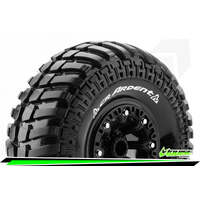 LOUISE L-T3237VB CR ARDENT 1/19 SCALE 2.2 INCH CRAWLER TYRES SUPER SOFT COMPOUND / BLACK RIM / PRE MOUNTED TIRE