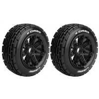 LOUISE L-T3265B B-ORBIT 1/5 SCALE BUGGY FRONT WHEELS COMPLETE 24MM HEX FOR BAJA - SIMILAR TO DIRT BUSTERS