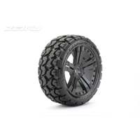 JETKO 1501CBMSGB 1/8 BUGGY EX-TOMAHAWK TYRES CLAW RIM/BLACK/MEDIUM SOFT 2 PCS