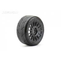 JETKO 1504RBMSGB 1/8 BUGGY EX-SUPER SONIC TYRES RADIAL RIM/BLACK/MEDIUM SOFT 2 PCS