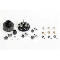 ALPHA E64-BUB2114 CLUTCH BELL COMBO SET 14T, BEARINGS, FLYWHEEL, CLUTCH SHOES, SPRINGS, NUT