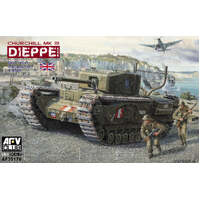 AFV CLUB 35176 CHURCHILL MKIII DIEPPE RAID BRITISH INFANTRY TANK 1/35 SCALE PLASTIC MODEL KIT TANK