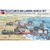 AFV CLUB SE735S02 ROC NAVY LCT MK.6 AND LANDING VEHICLE SET 1/350 SCALE PLASTIC MODEL KIT