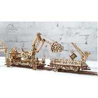 UGEARS 70023 RAIL MOUNTED MANIPULATOR WOODEN 3D PUZZLE CRANE KIT