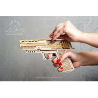 UGEARS 70028 WOLF-01 HANDGUN MECHANICAL MODEL