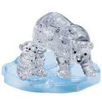 CRYSTAL PUZZLE 90160 POLAR BEARS 40PC 3D JIGSAW PUZZLE