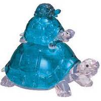 CRYSTAL PUZZLE 90264 BLUE TURTLES 37PC 3D JIGSAW PUZZLE