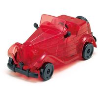 CRYSTAL PUZZLE 90331 RED CLASSIC CAR 53PC 3D JIGSAW PUZZLE