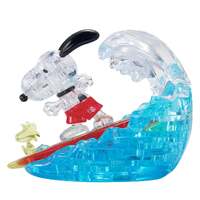 CRYSTAL PUZZLE 90727 PEANUTS SNOOPY SURFING 41PC 3D JIGSAW PUZZLE