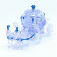 CRYSTAL PUZZLE 91013 BLUE ROYAL CARRIAGE 67PC 3D JIGSAW PUZZLE