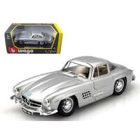 BURAGO 22023 1954 MERCEDES BENZ 300SL GULLWING 1/24 SCALE DIECAST CAR