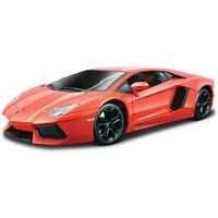 BBURAGO 18-11033 LAMBORGINI AVENTADOR LP 700-4 ORANGE DIAMOND COLLECTION 1/18 SCALE DIE CAST