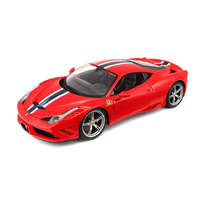 BBURAGO 16002 FERRARI 458 SPECIALE RACE AND PLAY 1/18 SCALE DIECAST MODEL