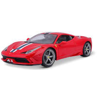 BBURAGO 26003 FERRRARI 458 ITALIA RACE AND PLAY 1/24 SCALE DIECAST MODEL