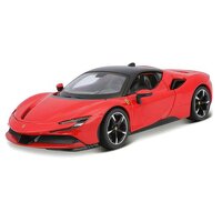 BBURAGO 26028 FERRARI RACE AND PLAY SF90 STRADALE 1/24 SCALE DIE CAST COLLECTABLE