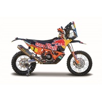 BBURAGO KTM 450 RALLY 2019 DAKAR RALLY RED BULL #1 1:18 SCALE DIECAST MODEL MOTORBIKE