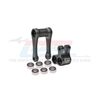 GPM MX030 ALUMINIUM 7075-T6 KNUCKLE AND PULL ROD BLACK WITH LARGER INNER BEARINGS FOR LOSI DIRT BIKE PROMOTO-MX