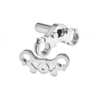 GPM MX028 ALUMINIUM 7075 TRIPLE CLAMP SET SILVER FOR LOSI DIRT BIKE PROMOTO-MX