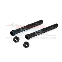 GPM MX142 ALUMINIUM 7075 FORK TUBE BLACK SET FOR LOSI DIRT BIKE PROMOTO-MX UPGRADE PART