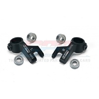 GPM MGO021 ALUMINIUM 7075 FRONT STEERING BLOCK BLACK WITH LARGER INNER BEARINGS FOR ARRMA GORGON/ FURY UPGRADE PART