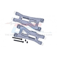 GPM MGO055 ALUMINIUM 7075 FRONT LOWER SUSPENSION ARMS SILVER FOR ARRMA GORGON/ FURY UPGRADE PART