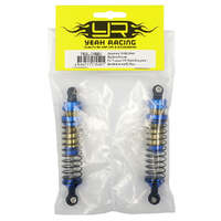 YEAH RACING TRSL-016BU ALUMINIUM TR-XB 90MM BIG BORE SHOCKS FITS 1/10 SLASH STAMPEDE BANDIT ARRMA RC BLUE