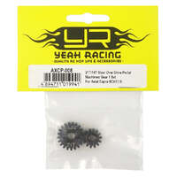 YEAH RACING AXCP-008 21T 14T HD STEEL OVERDRIVE PORTAL MACHINED GEAR SET FOR AXIAL 1/10 CAPRA SCX10 III