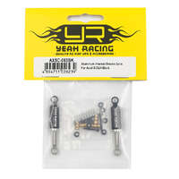 YEAH RACING AXSC-063BK ALUMINIUM INTERNAL SHOCKS 2 PIECES V2 FOR AXIAL SCX24 BLACK