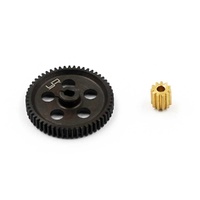 YEAH RACING AXSC-074 STEEL 55T SPUR GEAR WITH 11T PINION FOR AXIAL SCX24