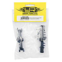 YEAH RACING KYMX-015BK ALUMINIUM AXLE HOUSING SET FRONT AND REAR FOR KYOSHO MINI-Z 4X4 MX-01