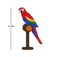 JEKCA SCARLET MACAW 01S BUILDING BLOCKS FOR KIDULT 740PC