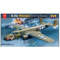 HK MODELS 01E036 B-25J MITCHELL STRAFING BABES 1/32 SCALE PLASTIC MODEL KIT BOMBER