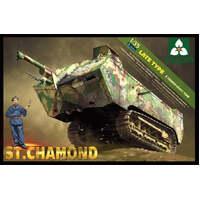 TAKOM 2012 FRENCH HEAVY TANK ST CHAMOND LATE TYPE 1/35 SCALE PLASTIC MODEL KIT