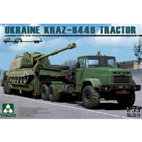 TAKOM 2019 UKRAINE KRAZ-6446 TRACTOR W/CHMZAP-5247G SEMI-TRAILER 1/35 SCALE PLASTIC MODEL KIT