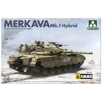 TAKOM 2079 ISRAELI MAIN BATTLE TANK MERKAVA 1 HYBRID 1/35 SCALE PLASTIC MODEL KIT