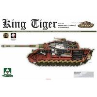 TAKOM 2045S SD.KFZ.182 KING TIGER HENSCHEL TURRET WITH ZIMMERIT AND INTERIOR 1/35 SCALE TANK PLASTIC MODEL KIT